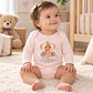 Pack 4 Bodys Manga Larga para Bebé Niña – Princesa y Flores - Miniatura 5