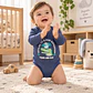 Pack 5 Bodys Manga Larga para Bebé Niño – Cocodrilos y Dinosaurios - Miniatura 2