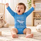 Pack 4 Bodys Manga Larga para Bebé Niño – Dinosaurios - Miniatura 4