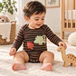 Pack 4 Bodys Manga Larga para Bebé Niño – Dinosaurios - Miniatura 3