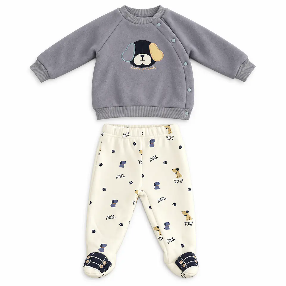 Conjunto 2 Piezas para Bebé Niño – Perritos 1