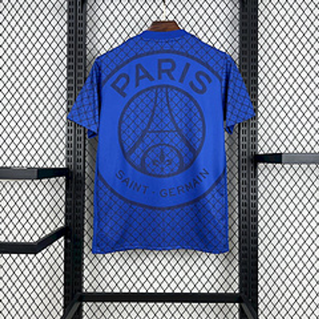 T-Shirt Paris Saint Germain 25/26 Pré Jogo Azul 2