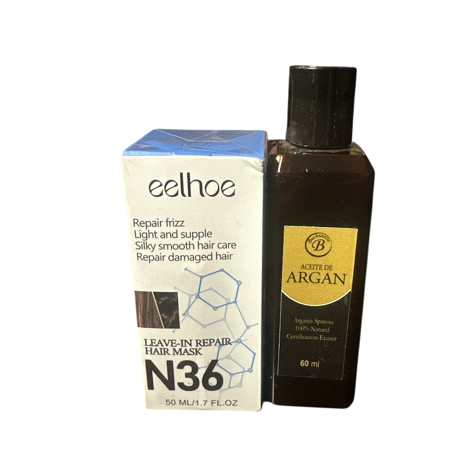 N36 Mascarilla reparadora + Aceite de Argan 60ml 1