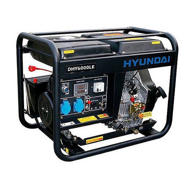 Generador Eléctrico Diésel 5.5KW Monofásico HYUNDAI