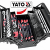 Caja de herramientas desplegable con 63 piezas YATO