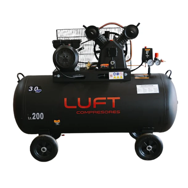 Compresor de Aire 3 HP 200 Litros LUFT