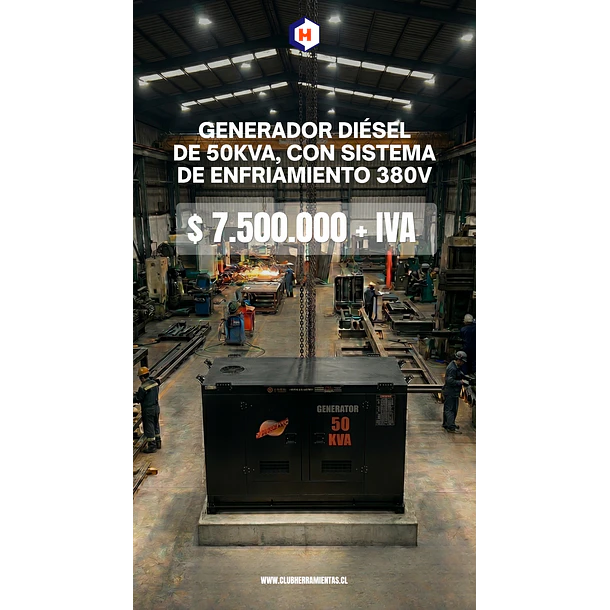 Generador Insonorizado Industrial Diésel de 50KVA TOYAKI 