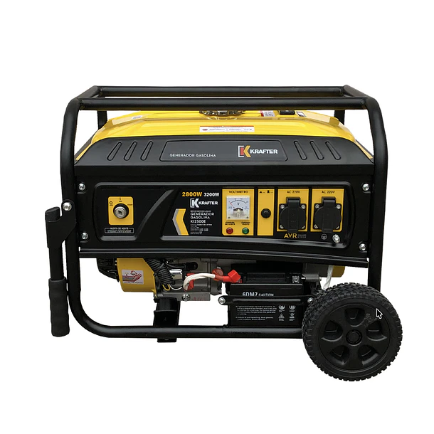 GENERADOR GASOLINA KRAFTER 3,2 KVA PE KI3500E partida Electrica