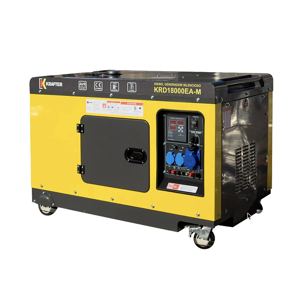 Generador Monofasico Krafter 12kva Diesel Insonorizado KRD18000EA-M
