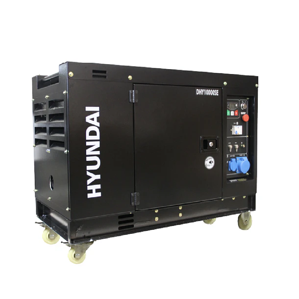 Generador eléctrico diésel monofásico 8,5KVA Cerrado Insonoro Hyundai  1
