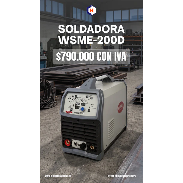 Máquina de soldar TIG/MMA 200A KENDE WSME-200D