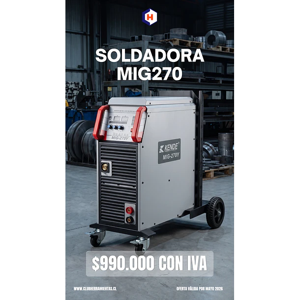 Maquina Industrial de soldar mig-270Y 220v KENDE