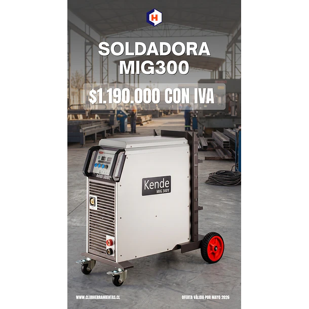 Máquina De Soldar MIG KENDE 300 AMP 380V