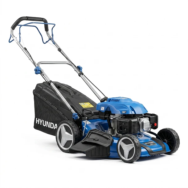 Cortacésped Hyundai 21″ de corte c/recolector motor 173cc gasolina Autopropulsada