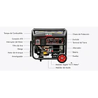 Generador a Gasolina 5.5 kW Partida Eléctrica Conexión ATS TEHTOOLS 5
