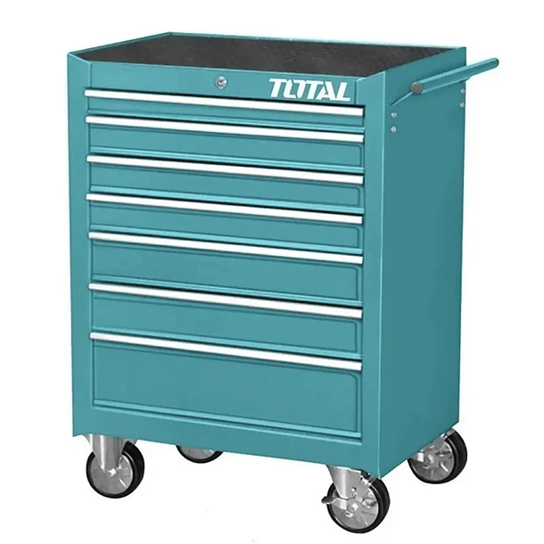 Carro Caja Gabinete Metalico P/ Herramientas 7 Cajones Total