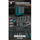 Carro de herramientas 436 piezas con piezas inalámbricas Total 1