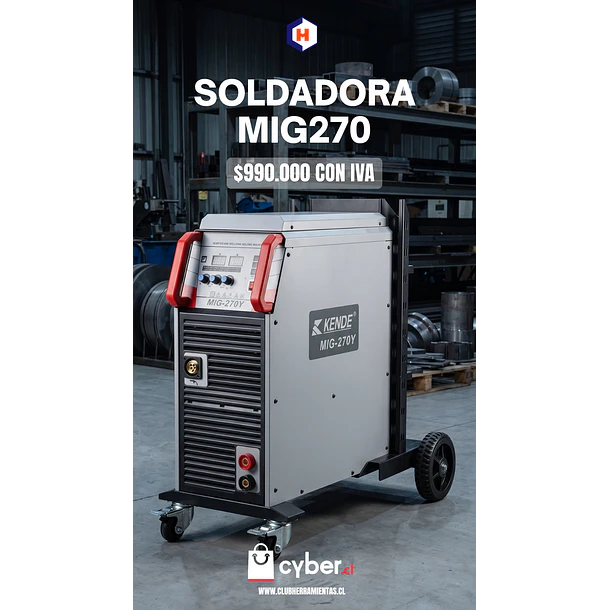 Maquina Industrial de soldar mig-270Y 220v KENDE