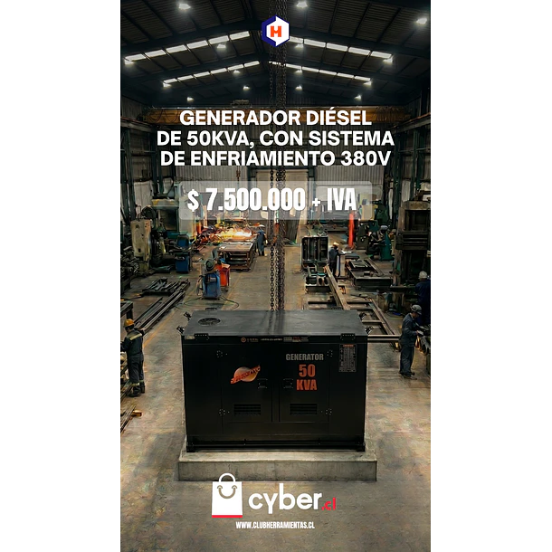 Generador Insonorizado Industrial Diésel de 50KVA TOYAKI 