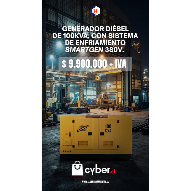 Generador electrico Diesel Industrial 100 Kva Toyaki 