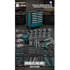 Carro de herramientas 436 piezas con piezas inalámbricas Total 1