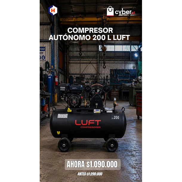 Compresor Autónomo 200L LUFT