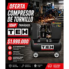 Compresor de Tornillo 10HP 7.5kW 120L 380V TEHTOOLS 1