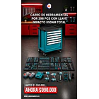 CARRO  DE HERRAMIENTAS POR 396 PCS CON LLAVE IMPACTO 850NM TOTAL 1