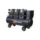 COMPRESOR LIBRE DE ACEITE 1.5kw X3  100L  6HP 1