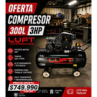 OFERTA: Compresor de Aire 3HP 300 Litros LUFT 1