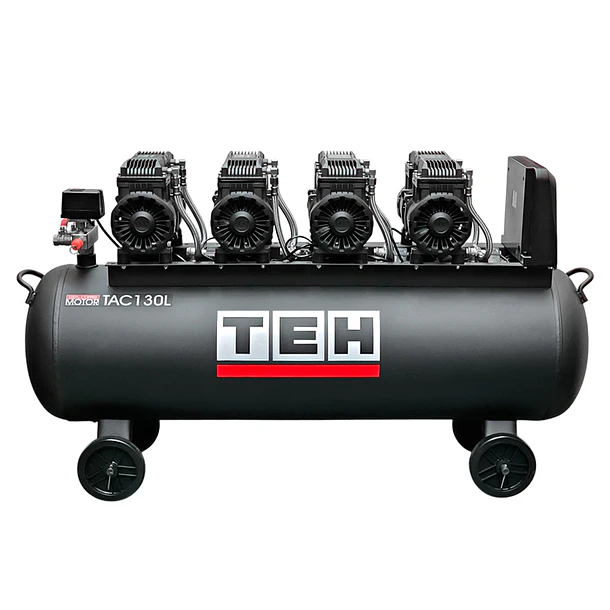 Compresor de Aire 130 Litros Libre de Aceite 8HP TEHTOOLS 1
