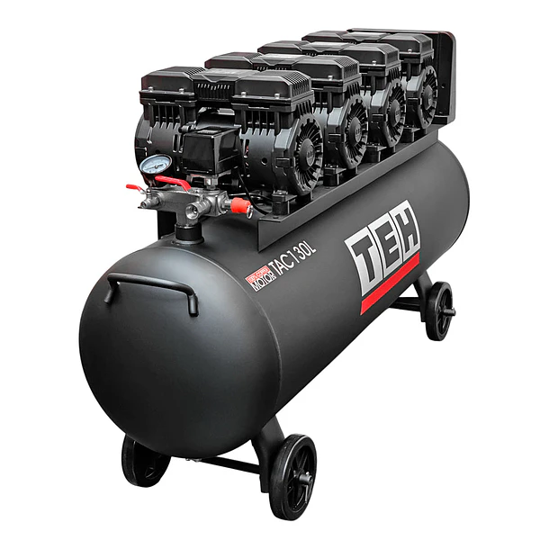Compresor de Aire 130 Litros Libre de Aceite 8HP TEHTOOLS 2