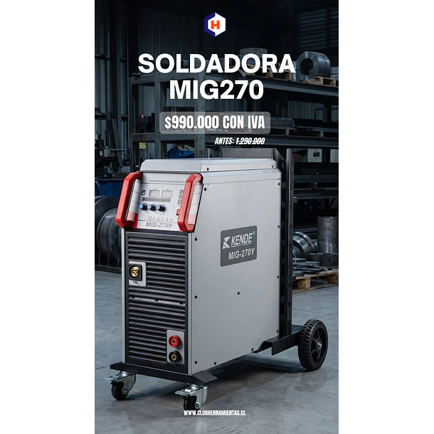 Maquina Industrial de soldar mig-270Y 220v KENDE