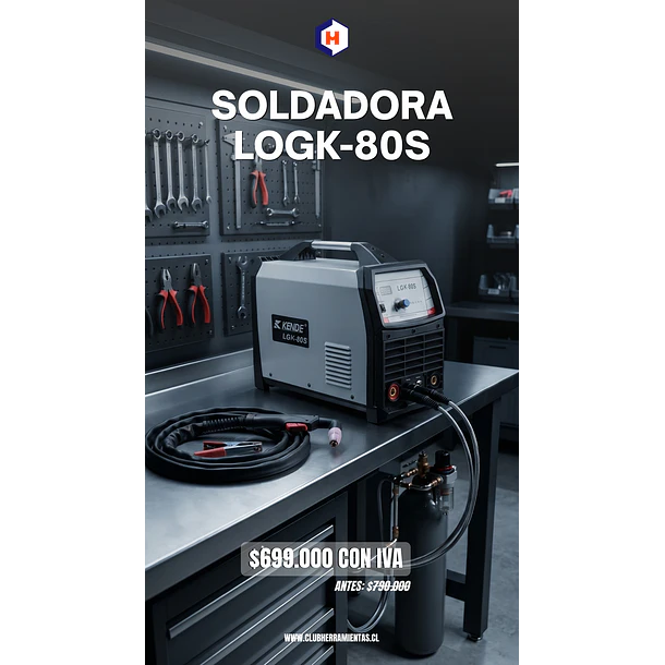 Cortadora De Plasma LGK-80S corte limpio 20mm KENDE