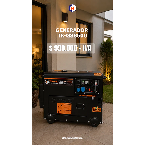 Generador Diésel Insonorizado 6.5 KW TOYAKI 