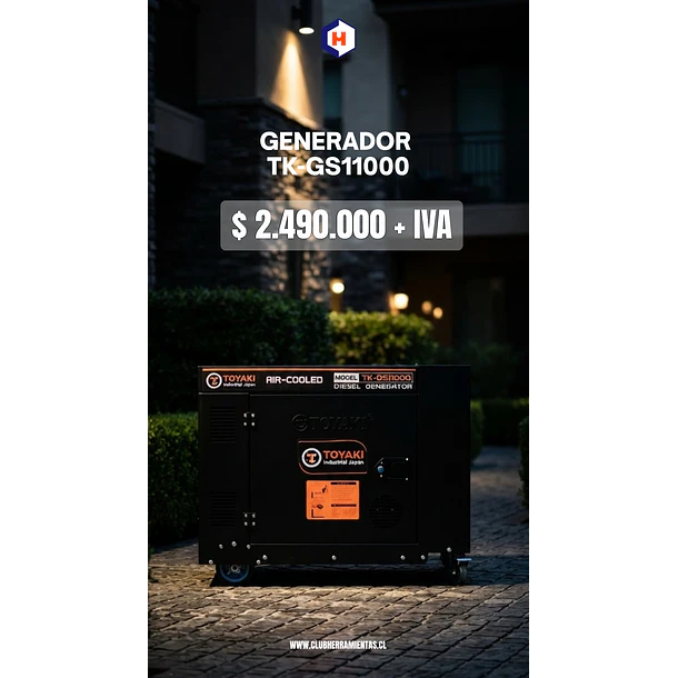 Generador Diésel Insonorizado Trifásico de 10KVA 