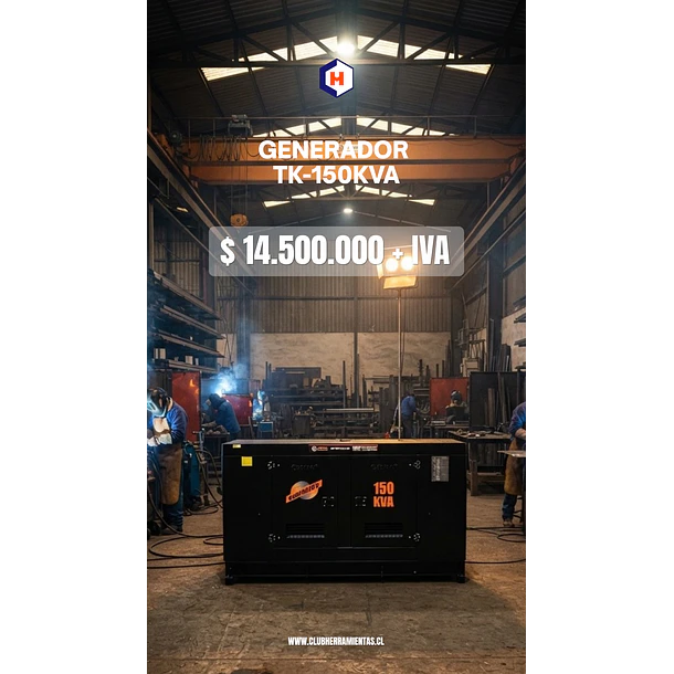GENERADOR ELECTRICO DIÉSEL 150KVA TOYAKI INDUSTRIAL