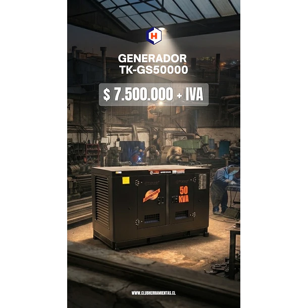 Generador Insonorizado Industrial Diésel de 50KVA TOYAKI 