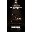 Compresor Autónomo 6,5HP 200L Luft  1