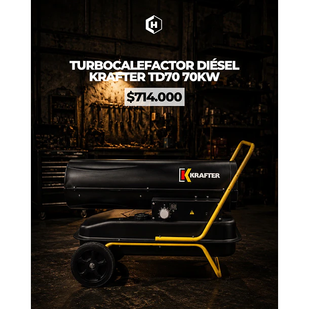  TURBOCALEFACTOR DIÉSEL KRAFTER TD70 70KW