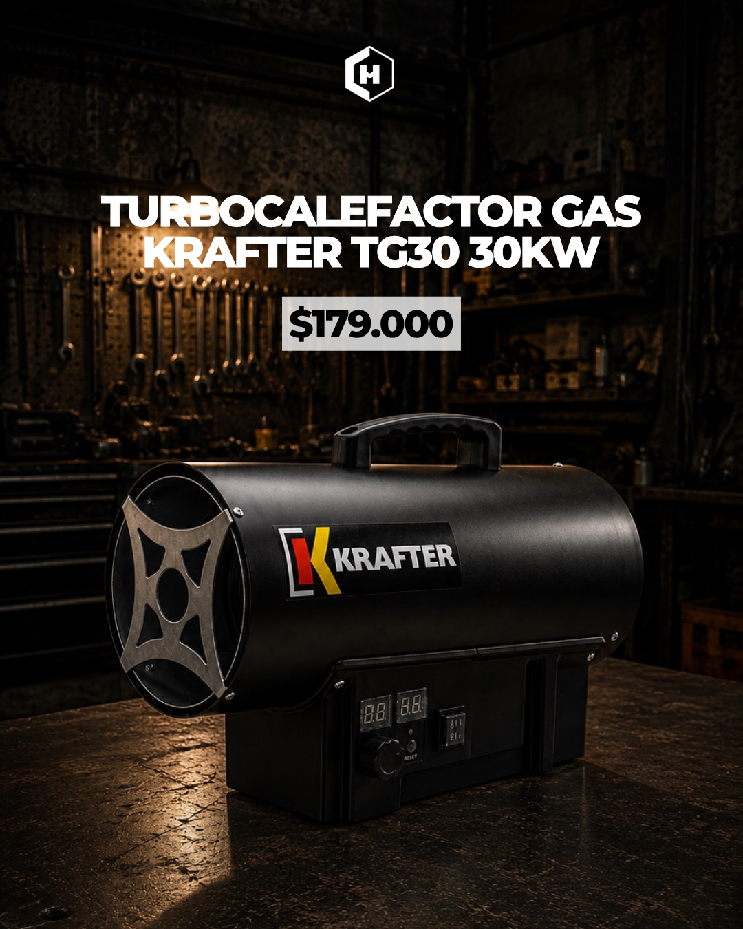 Turbocalefactor a Gas 30 Kw