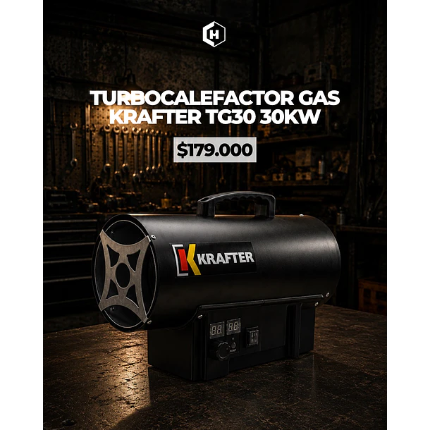 TURBOCALEFACTOR GAS KRAFTER TG30 30KW