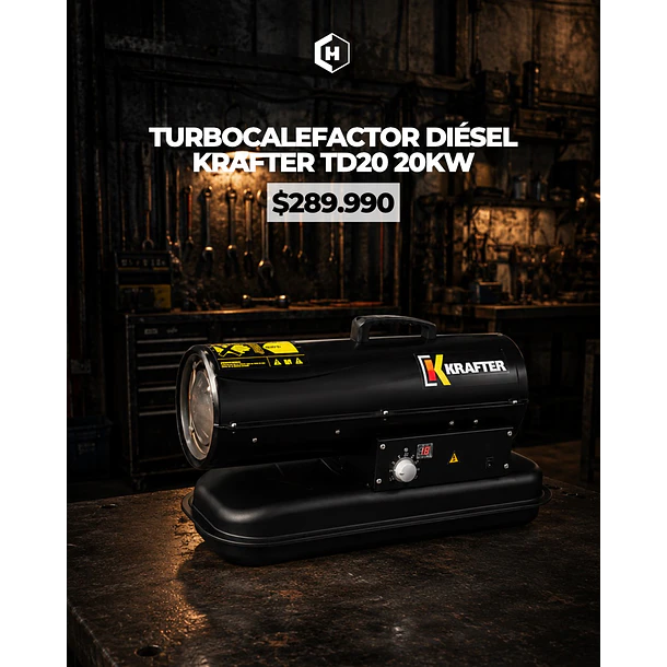 TURBOCALEFACTOR DIÉSEL KRAFTER TD20 20KW