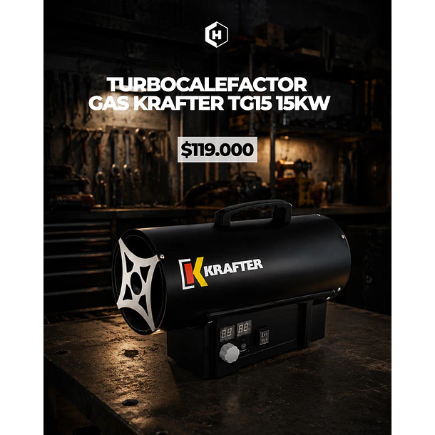 TURBOCALEFACTOR GAS KRAFTER TG15 15KW