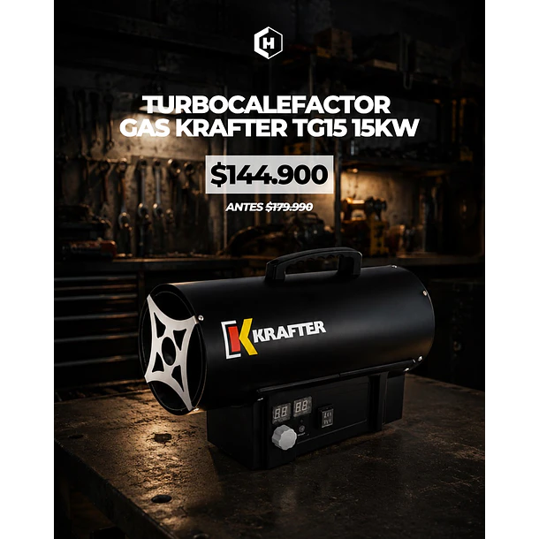 TURBOCALEFACTOR GAS KRAFTER TG15 15KW