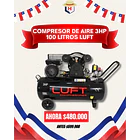 Compresor de Aire 3HP 100 Litros LUFT 1