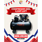 Compresor Trifásico de 5,5HP 300 Litros LUFT 1