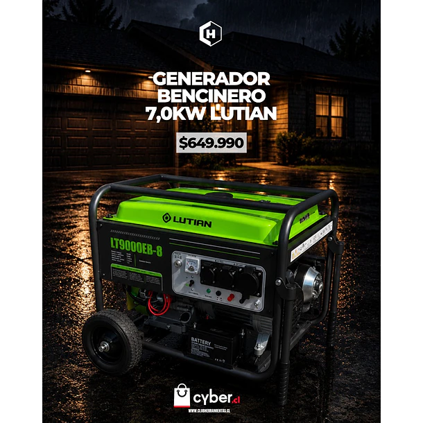 Generador a Gasolina Partida Eléctrica de 7,5KVA Lutian