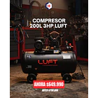Compresor de Aire 3 HP 200 Litros LUFT 1