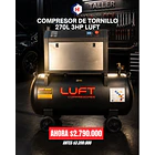 COMPRESOR DE TORNILLO 270L 3 HP LUFT 1
